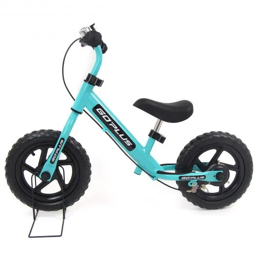 12" Four Colors Kids Balance Bike Scooter with Brakes and Bell-Navy