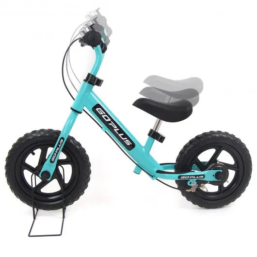 12" Four Colors Kids Balance Bike Scooter with Brakes and Bell-Navy