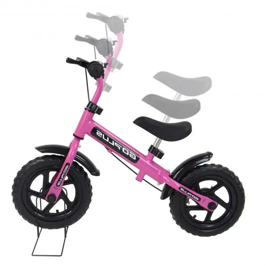 12" Three Colors Kids Bike Bicycle with Brakes and Bell-Pink