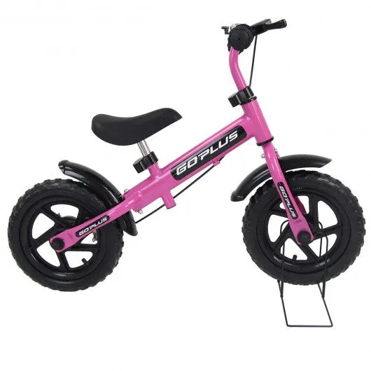 12" Three Colors Kids Bike Bicycle with Brakes and Bell-Pink