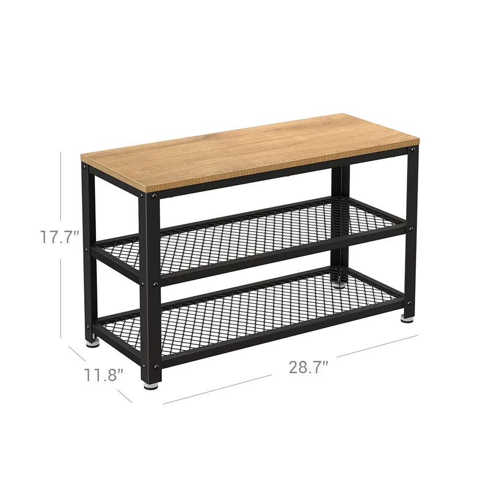 28.7 Inches 3-Tier Shoe Rack