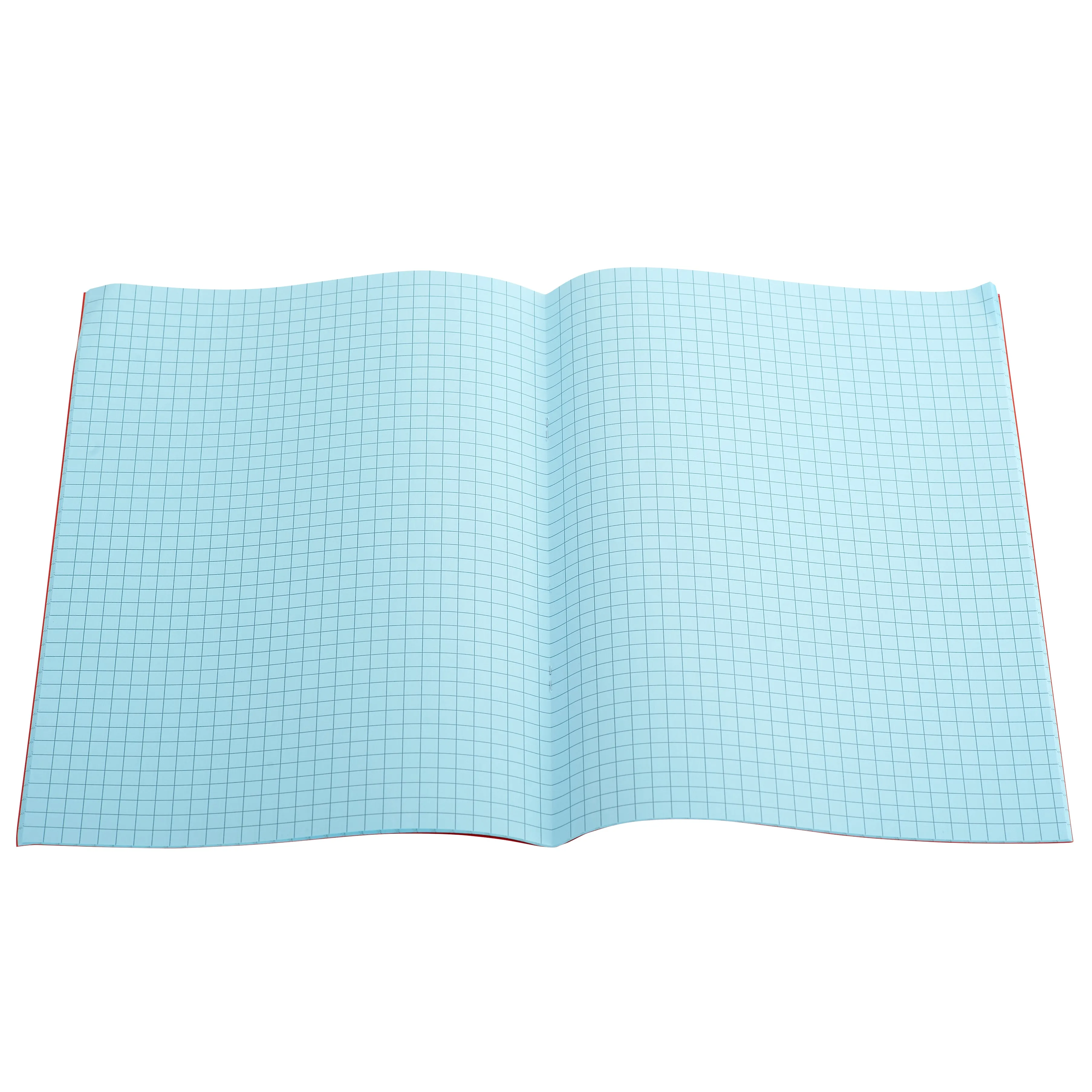 A4 - 7mm Squared Tinted Exercise Book - (Red Cover)