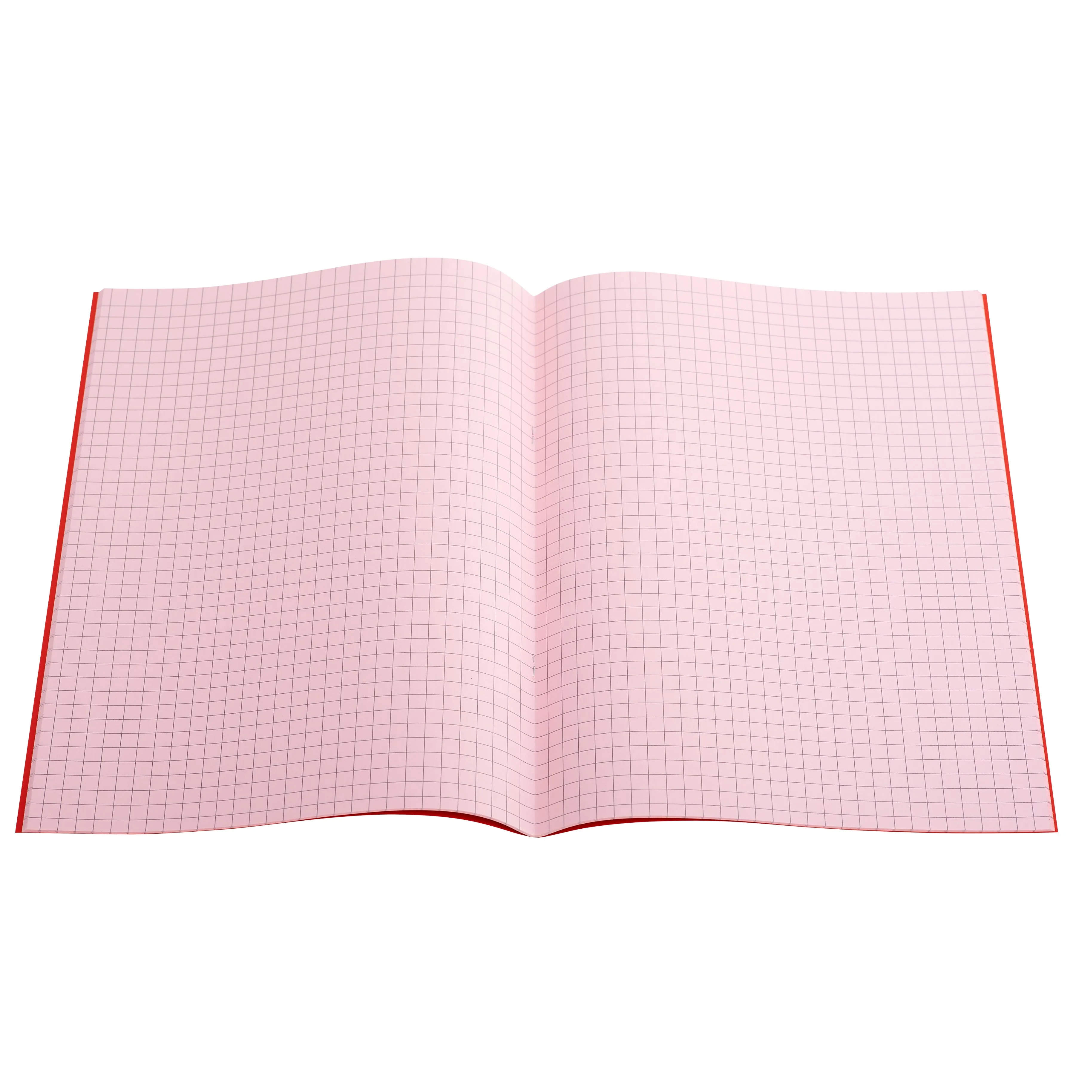 A4 - 7mm Squared Tinted Exercise Book - (Red Cover)