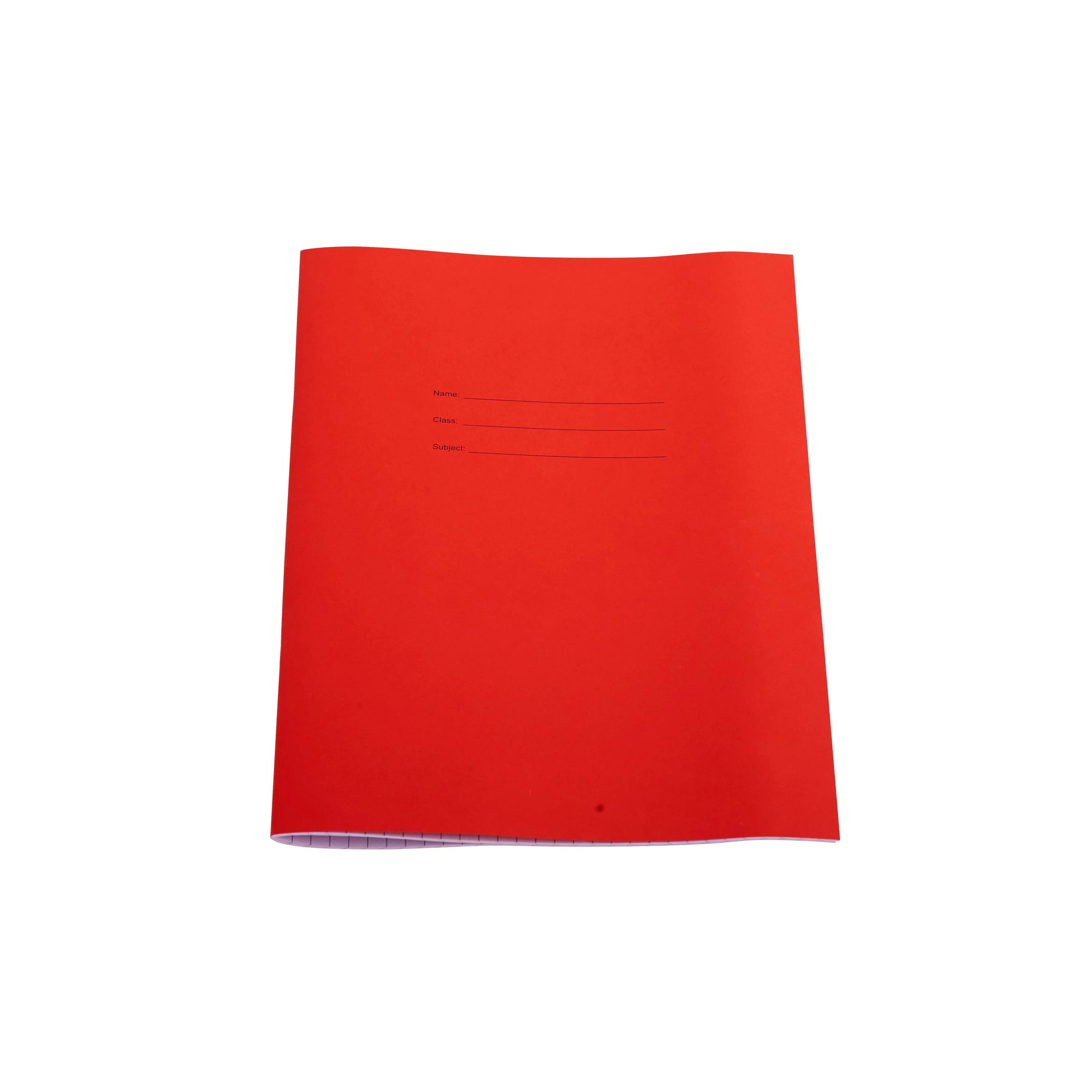 A4 - 7mm Squared Tinted Exercise Book - (Red Cover)