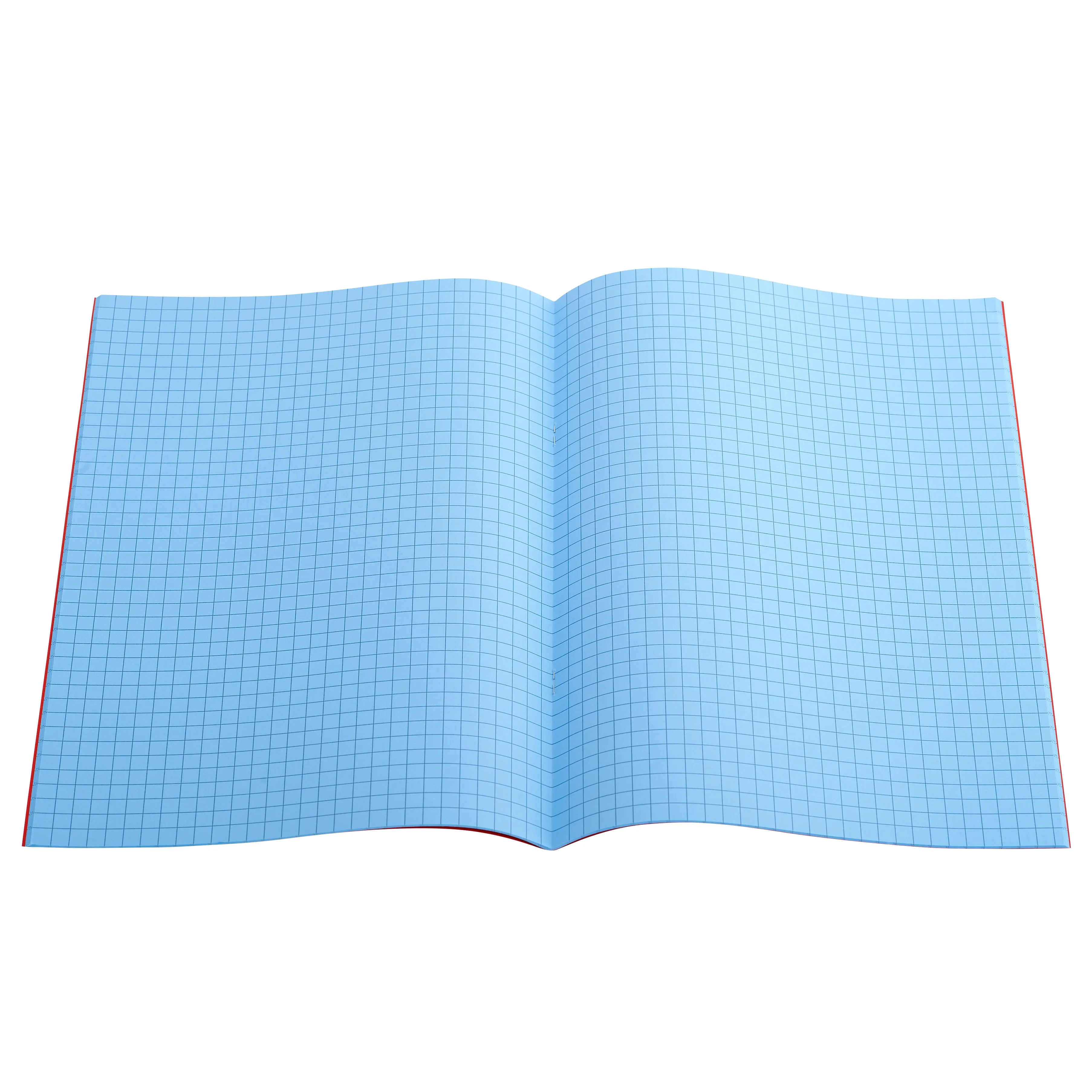 A4 - 7mm Squared Tinted Exercise Book - (Red Cover)