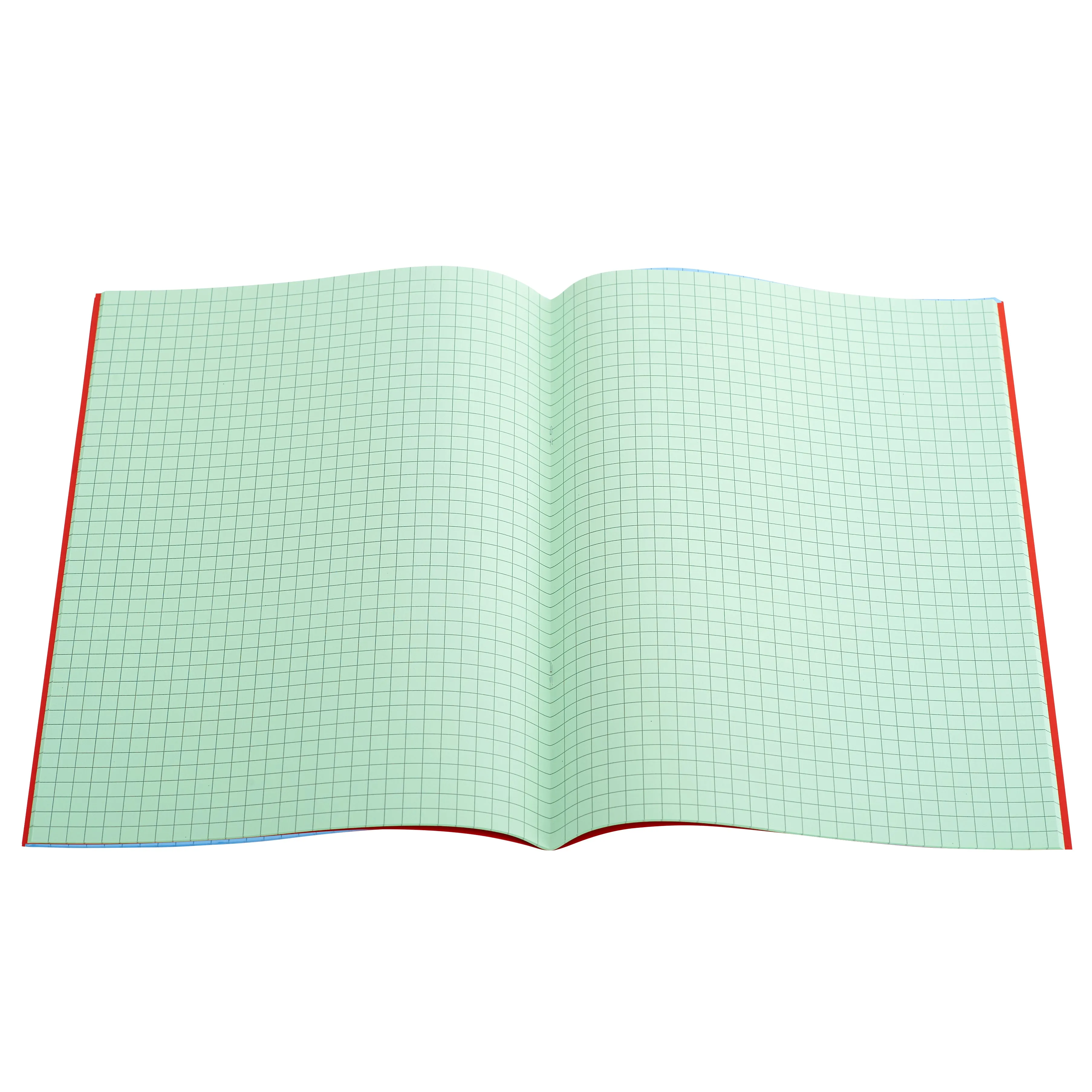 A4 - 7mm Squared Tinted Exercise Book - (Red Cover)