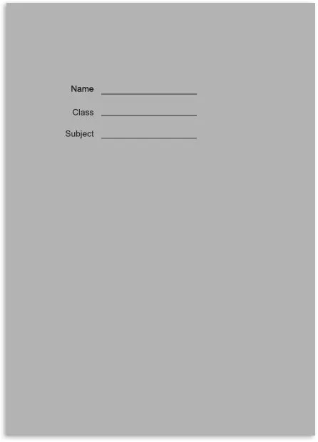 A4 White Paper Exercise Book 7mm Lined - 48 Pages with Margin