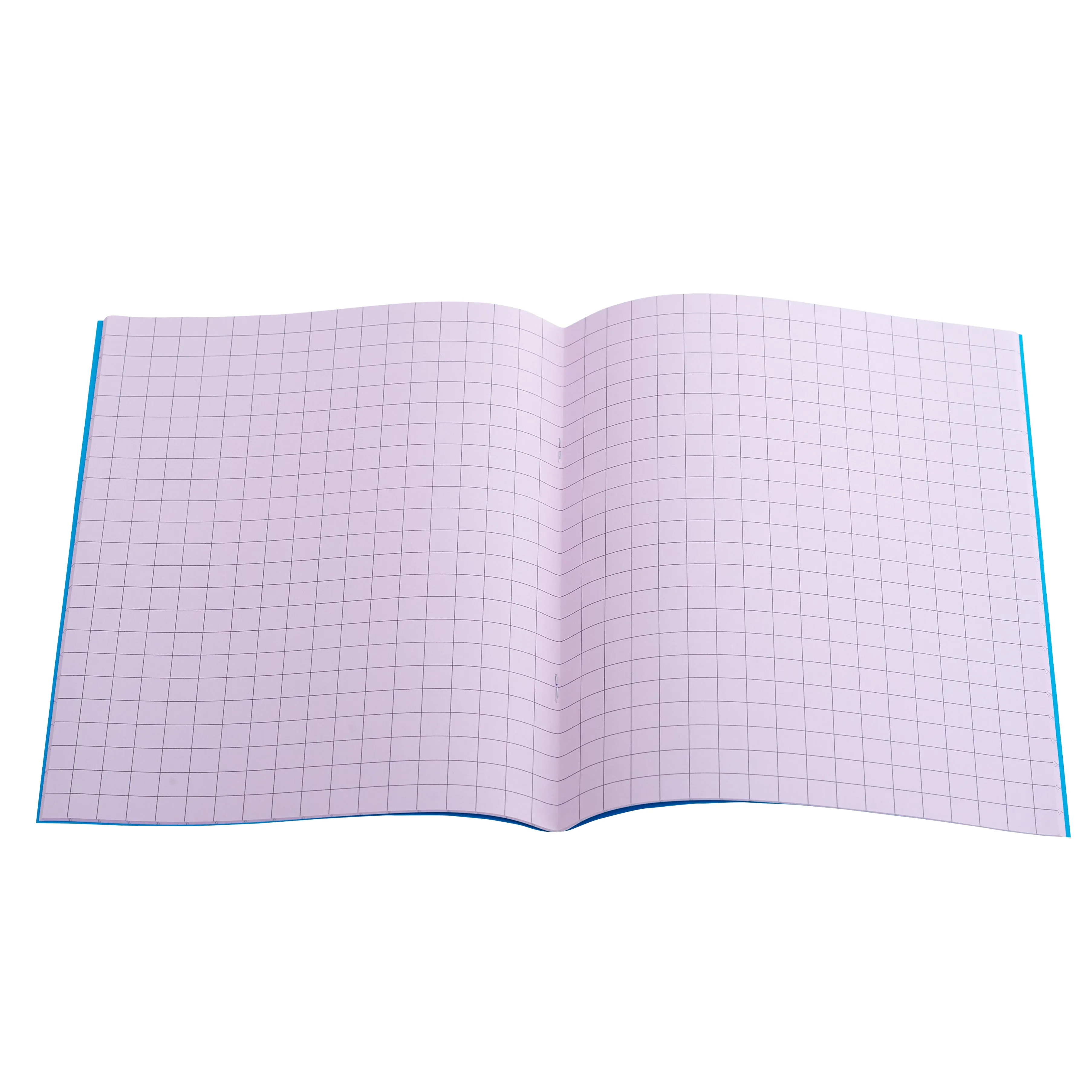 A5 (9" x 7") - 10mm Squared Coloured Paper Exercise Book