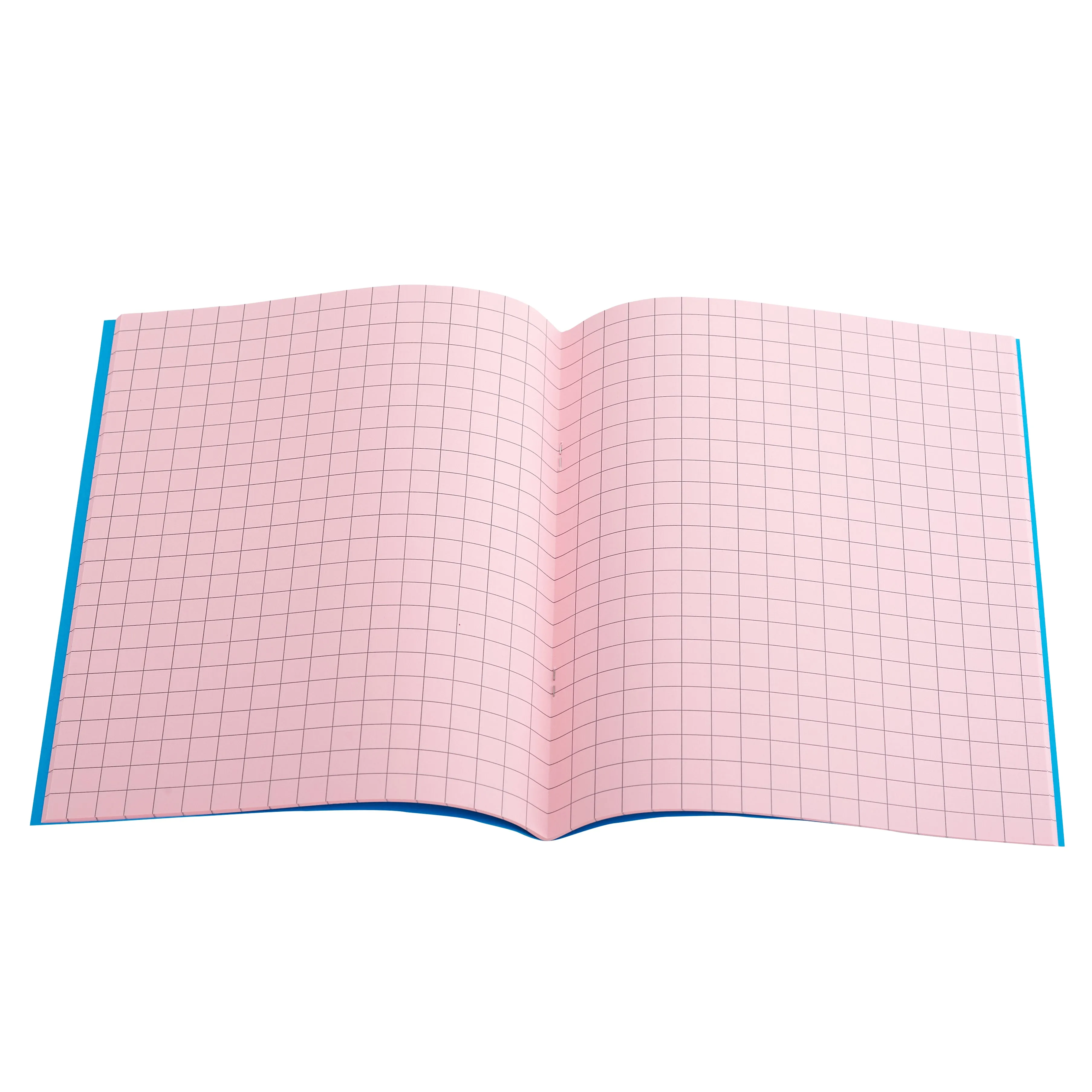 A5 (9" x 7") - 10mm Squared Coloured Paper Exercise Book