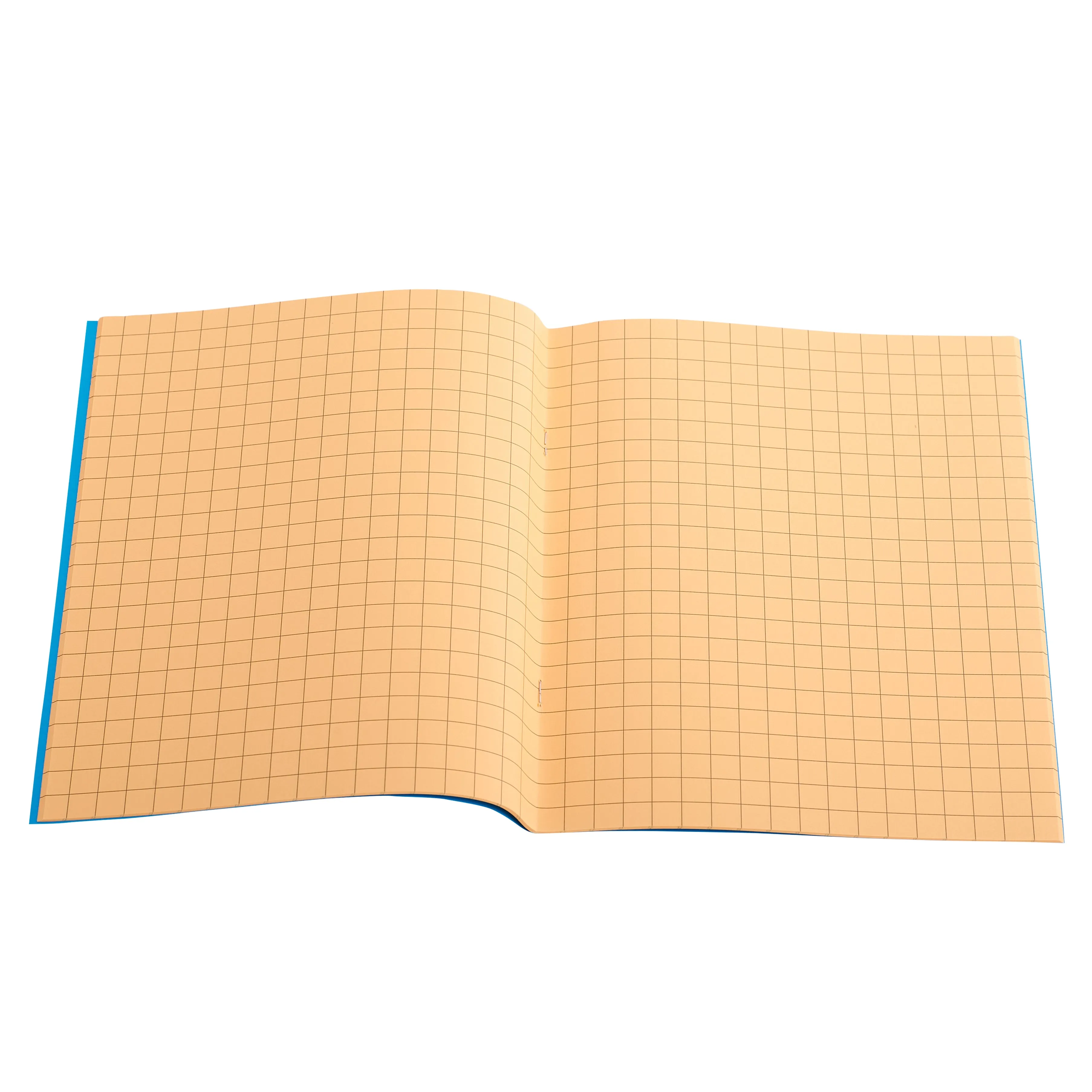 A5 (9" x 7") - 10mm Squared Coloured Paper Exercise Book