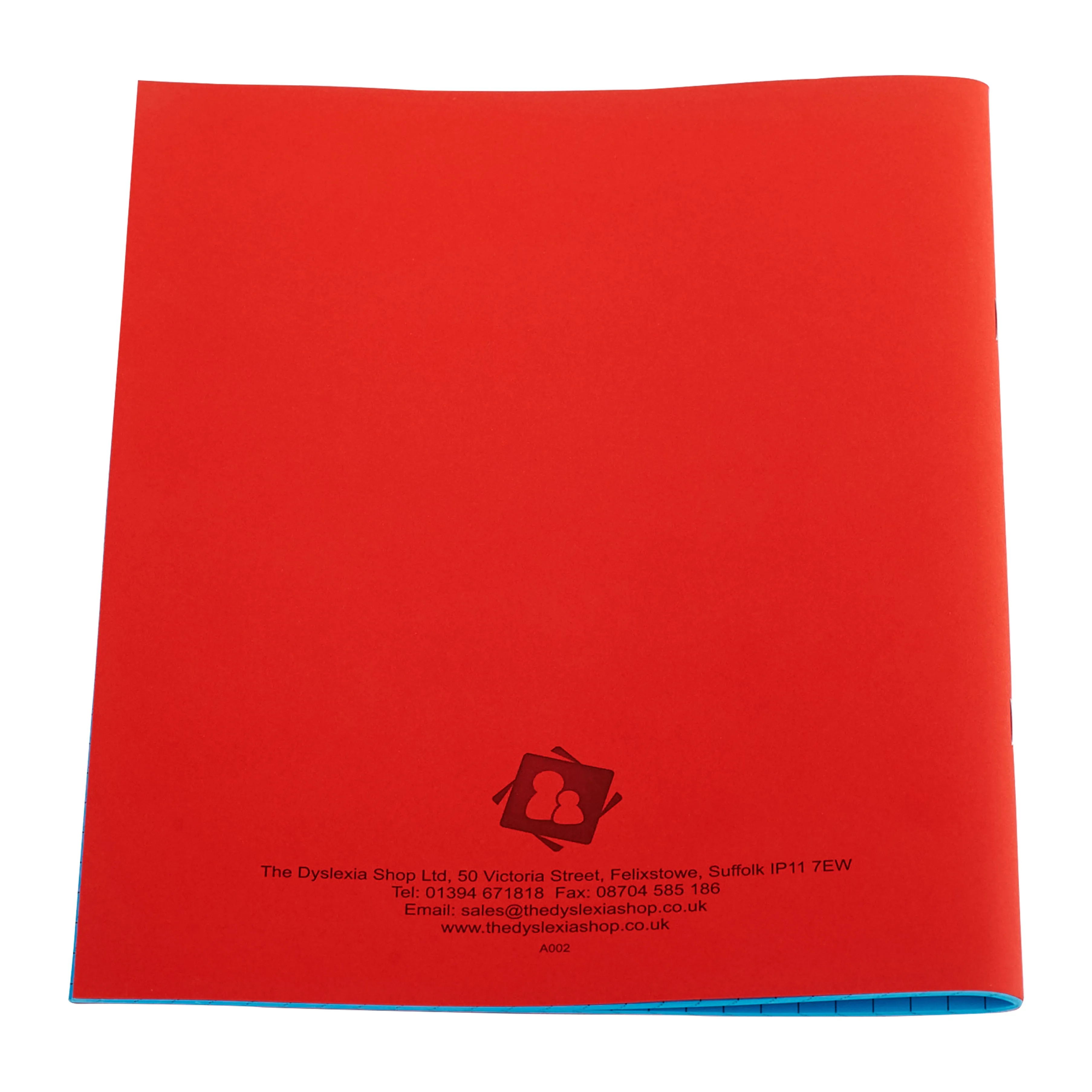 A5 (9" x 7") - 7mm Squared Tinted Paper - Exercise Book (Red Cover)