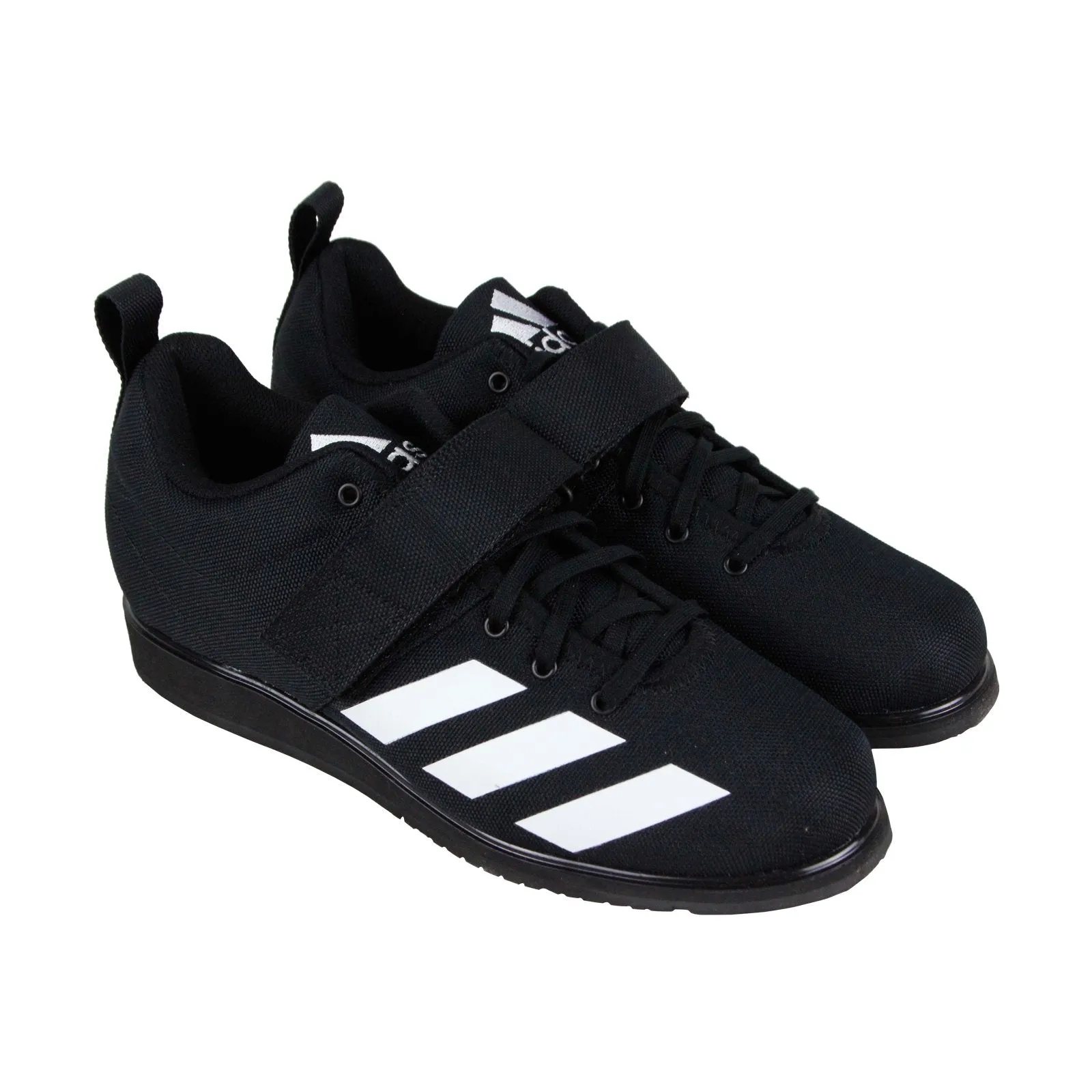 Adidas Powerlift 4 BC0343 Mens Black Canvas Lace Up Lifestyle Sneakers Shoes