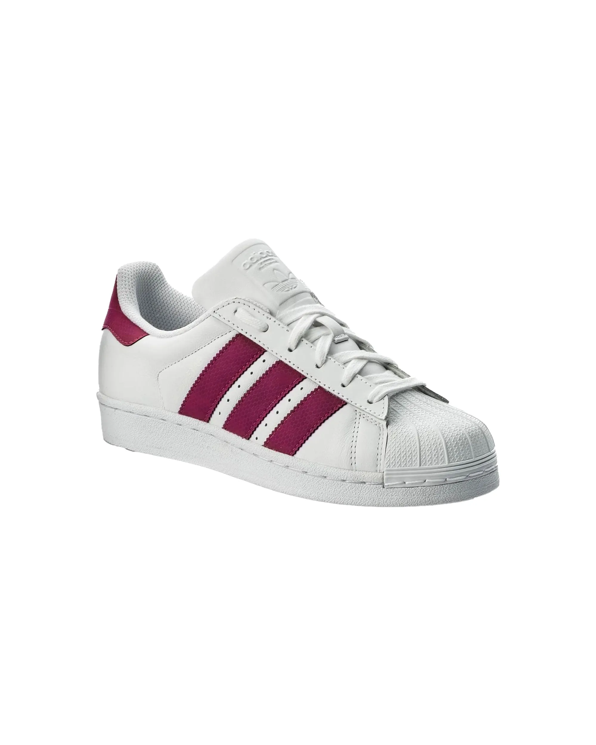 Adidas Superstar J Bianco Fuxia