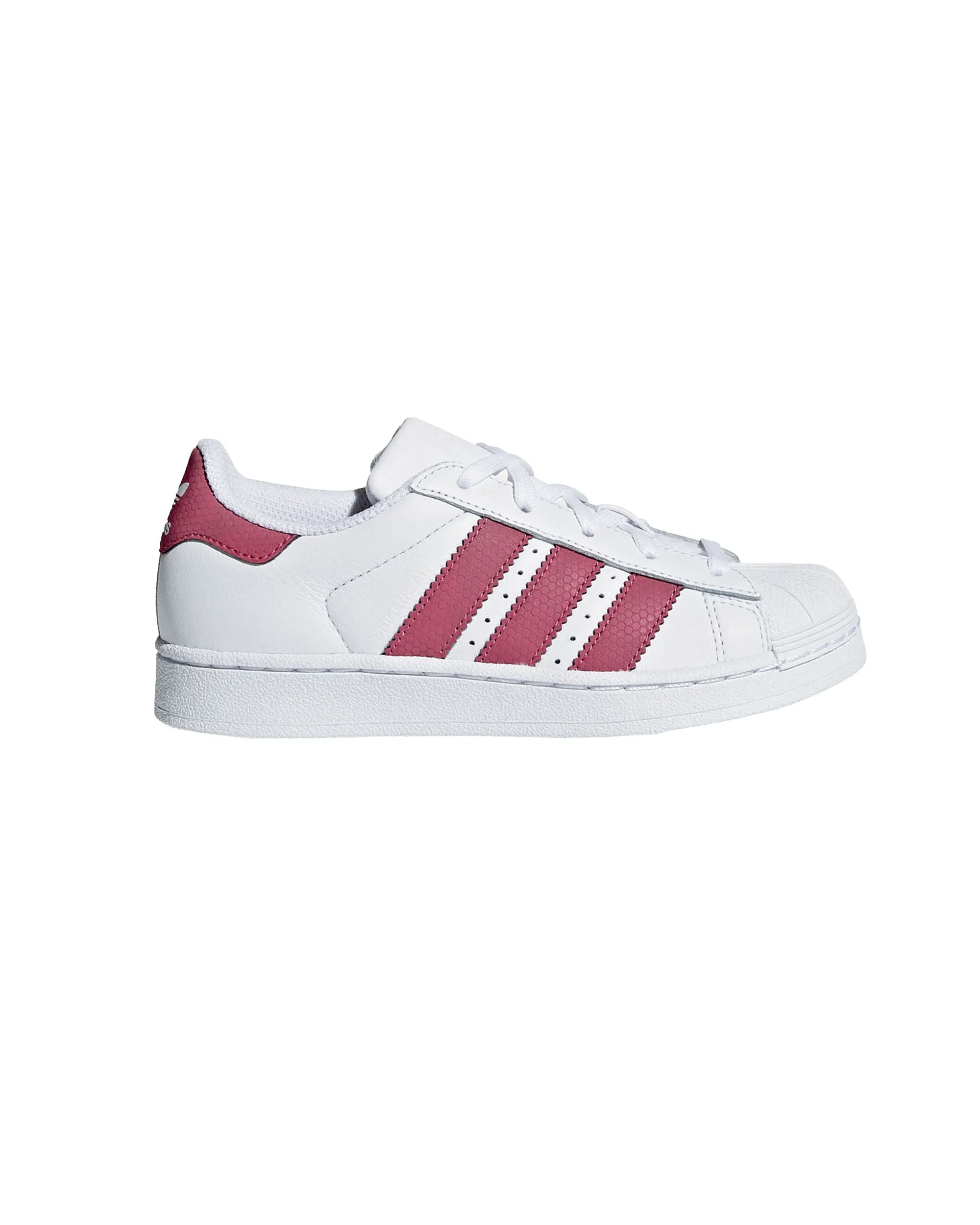 Adidas Superstar J Bianco Fuxia