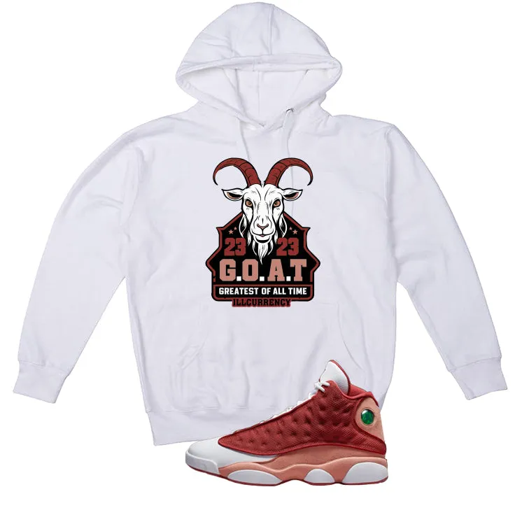 Air Jordan 13 Dune Red White T-Shirt (GOAT)| illcurrency