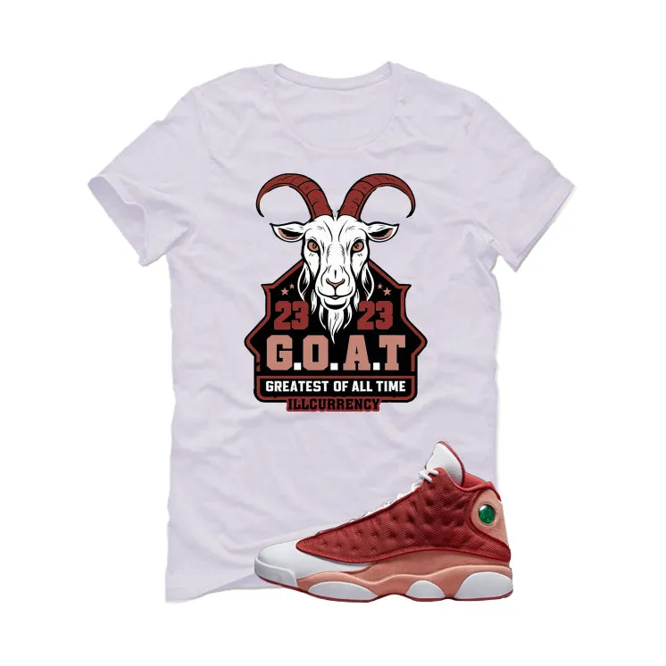 Air Jordan 13 Dune Red White T-Shirt (GOAT)| illcurrency