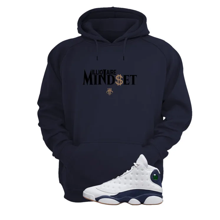 Air Jordan 13 Midnight Navy Navy Blue T-Shirt (Millionaire Mindset)| illcurrency