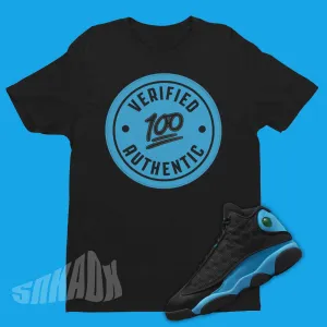 Air Jordan 13 University Blue Shirt Authentic Match