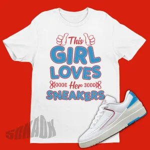 Air Jordan 2 UNC to CHI Sneaker Matching Shirt