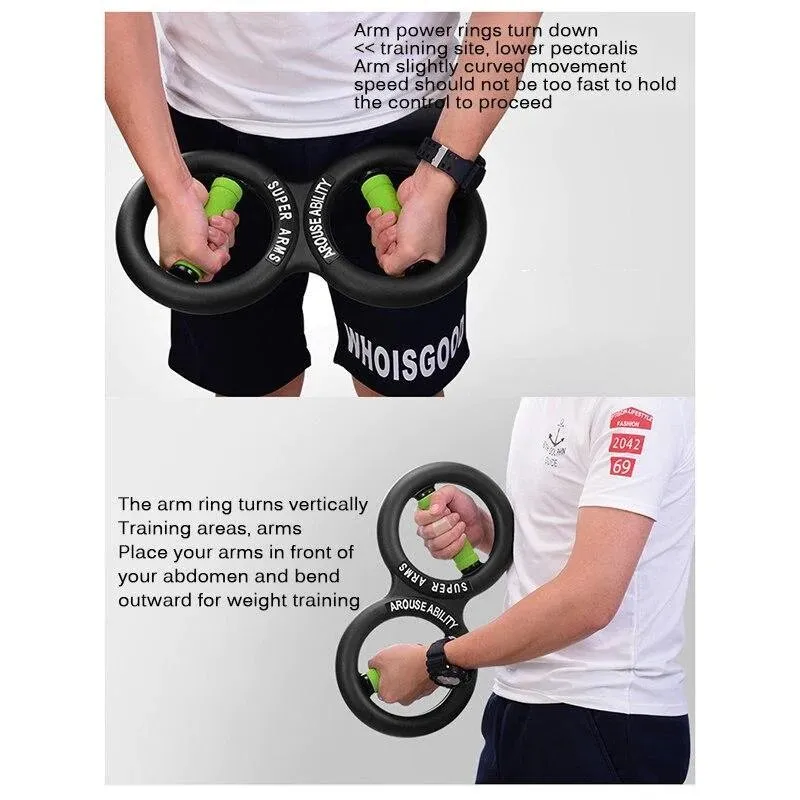 Arm Strength Exercise Tool 8 Shaped - Multifunction Hand Gripper Strength Trainer 10-20kg