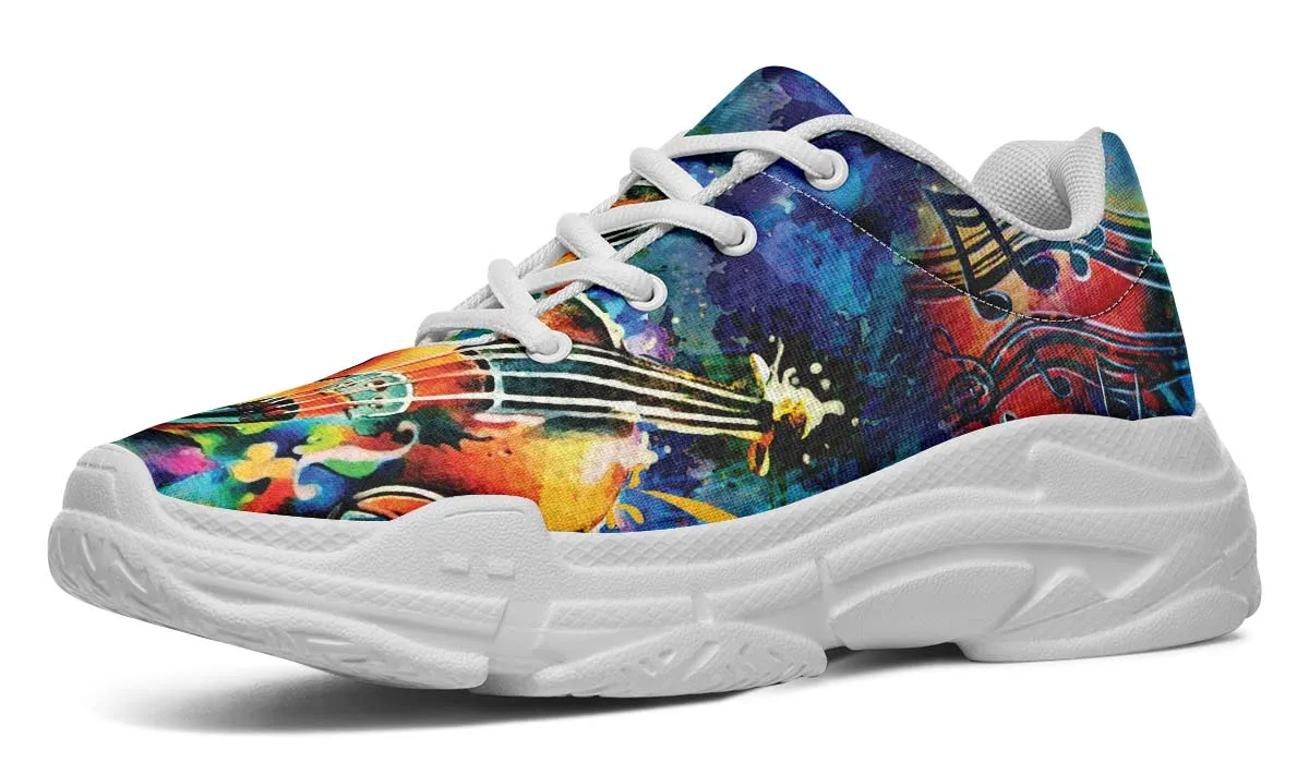 Artistic Violin Chunky Sneakers