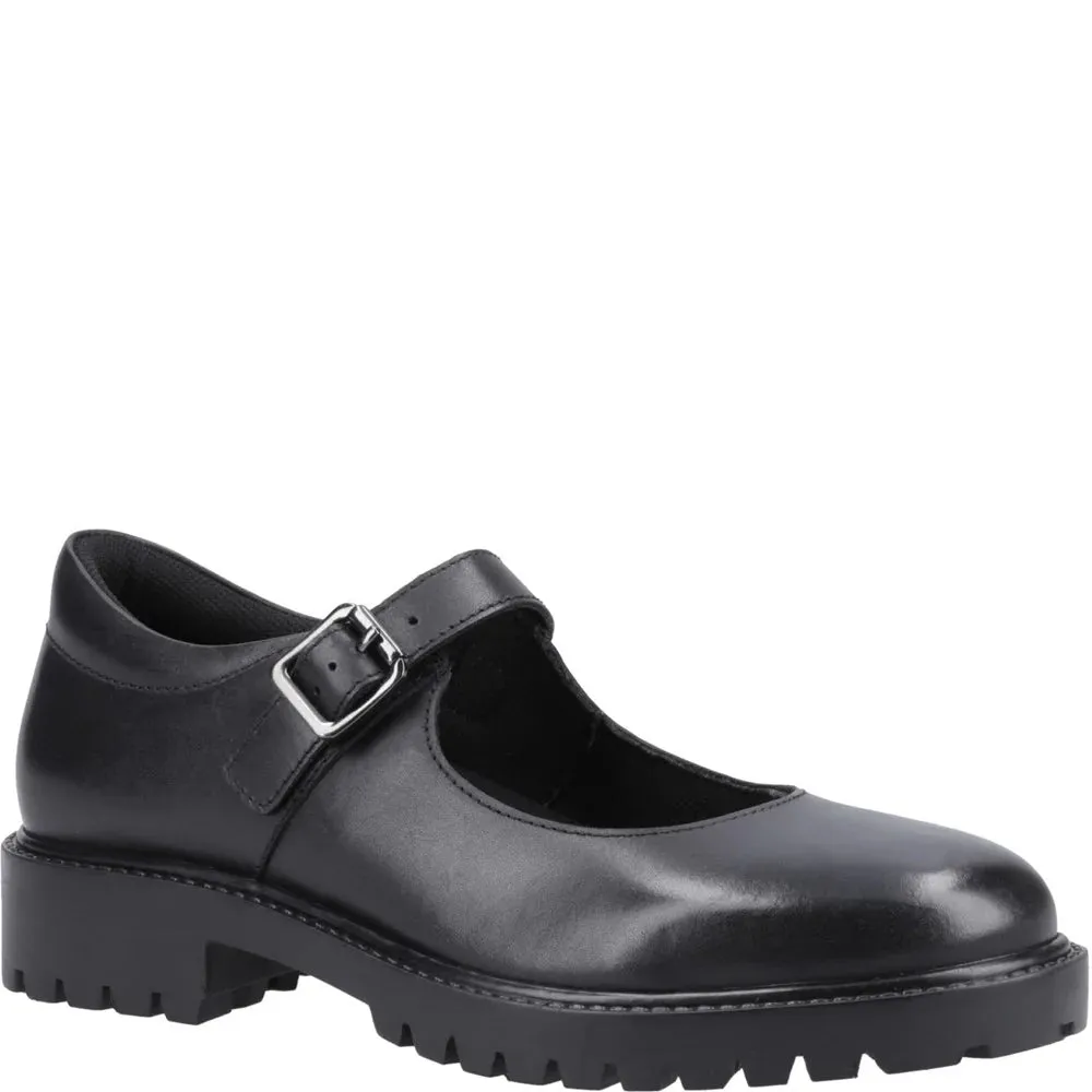 AURORA Girls Leather Shoes Black