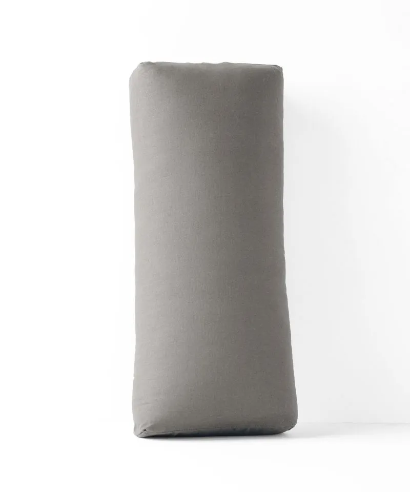 B, Halfmoon Cotton Restorative Yoga Bolster