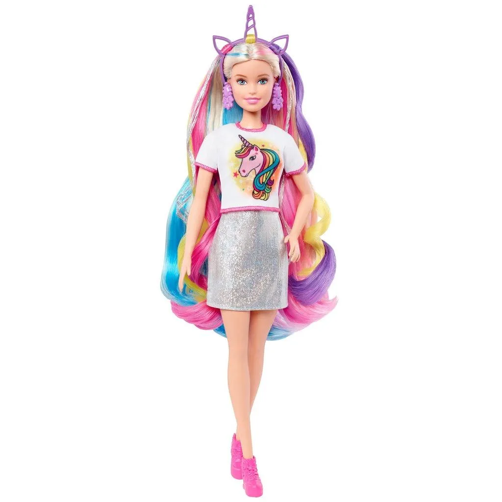 Barbie Fantasy Hair Doll with Mermaid & Unicorn Looks