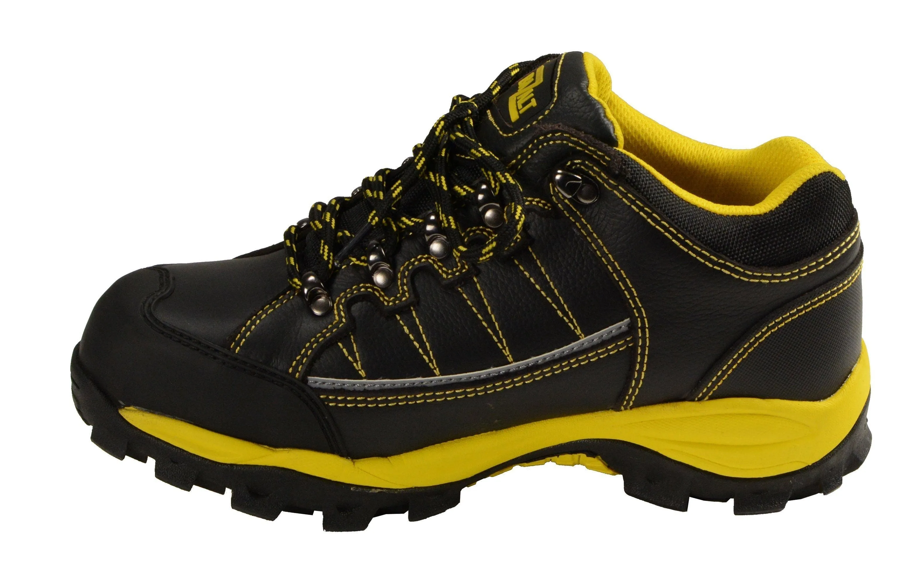 Bazalt MBM9120 Men's Black and Yellow Water and Frost Proof Leather Outdoor Lace-Up Shoes