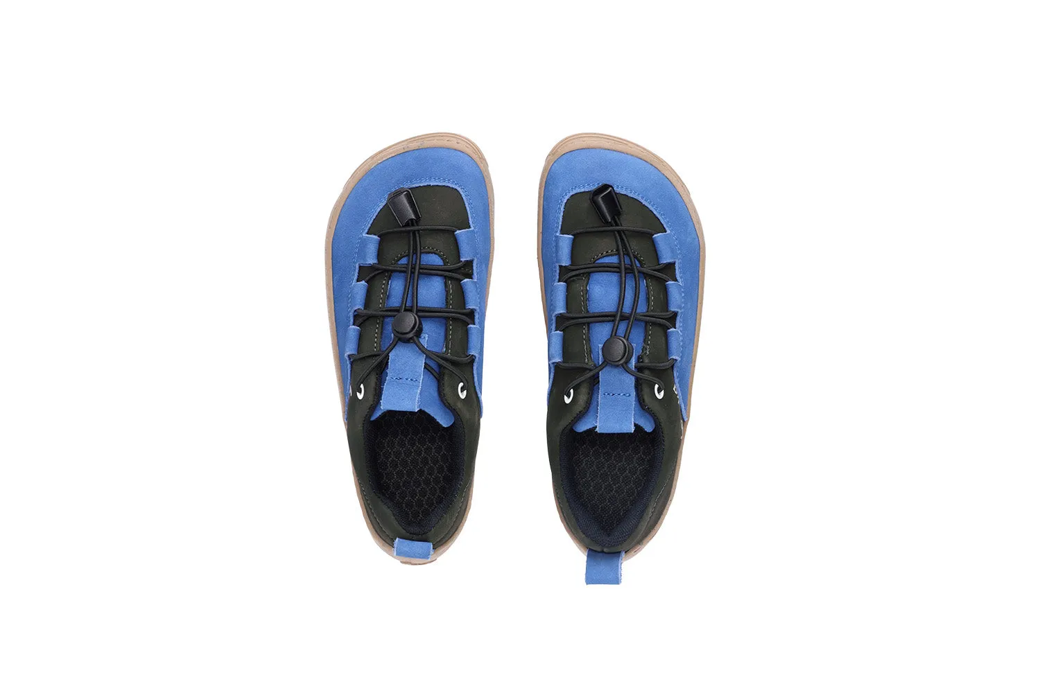 Be Lenka Kids barefoot sneakers - Xplorer - Blue & Olive Black