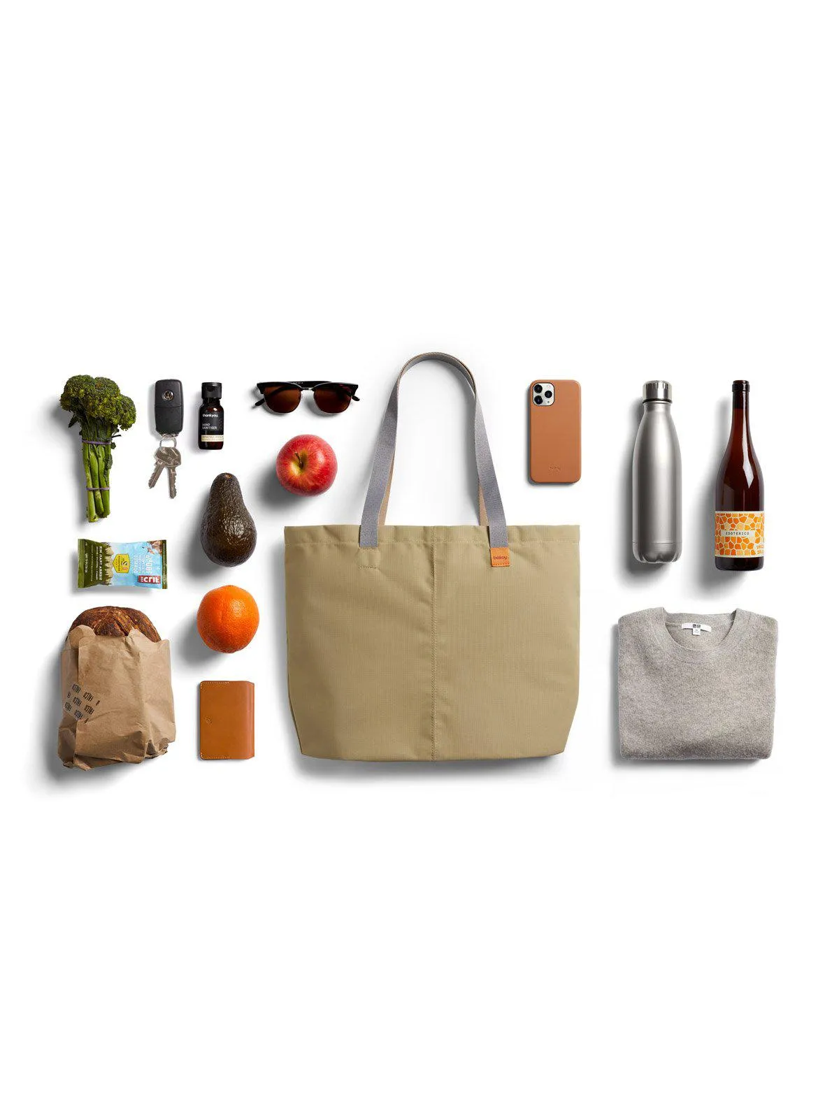 Bellroy Market Tote Khaki (Leather-free)