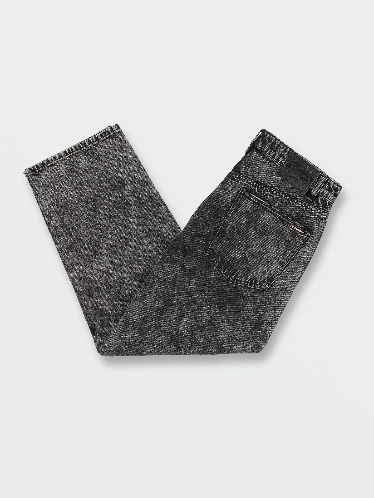 Billow Loose Tapered Fit Jeans - Light Acid Black