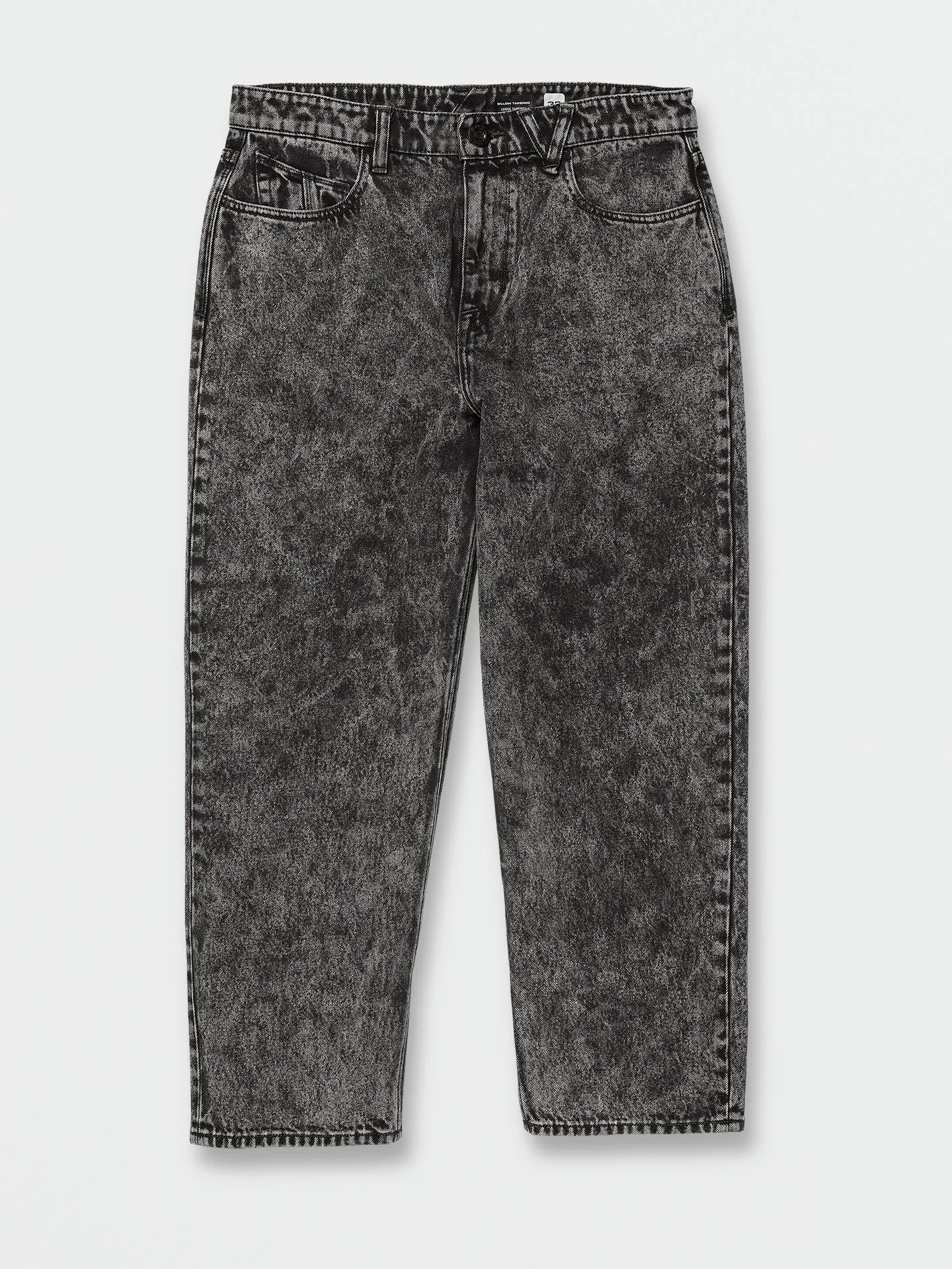 Billow Loose Tapered Fit Jeans - Light Acid Black