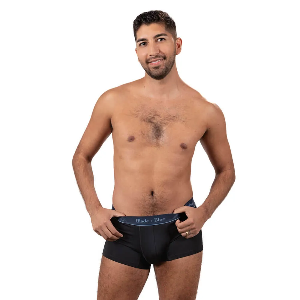 Black Active Mesh Short Trunk Underwear - Made In USA