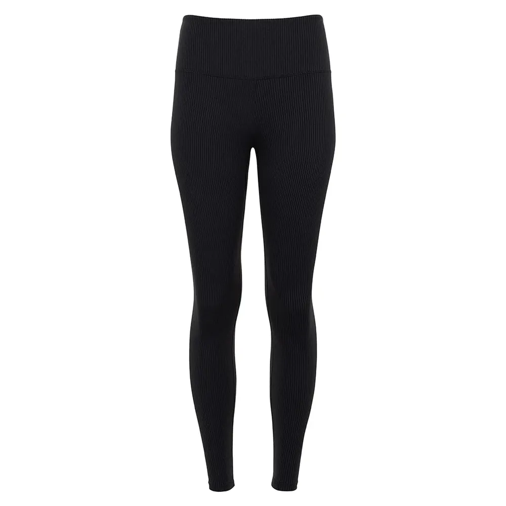 Black Rib Classic Leggings