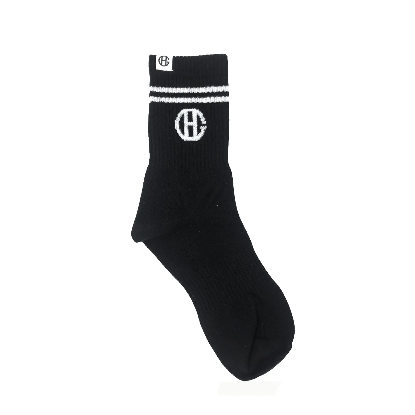 Black Striped Sports Sock