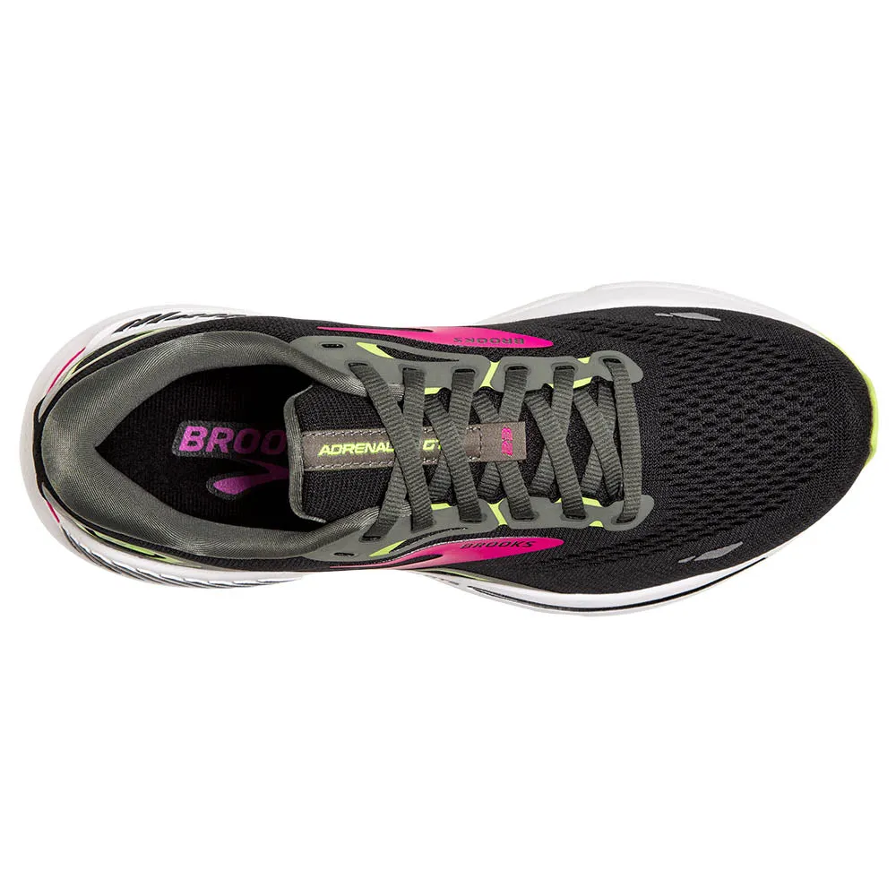 Brooks Adrenaline GTS 23 (Womens) - Black/Gunmetal/Sharp Green