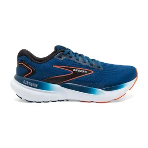 Brooks Mens Glycerin 21 Wide- Blue Opal/Black/Nasturtium  (1104192E474)