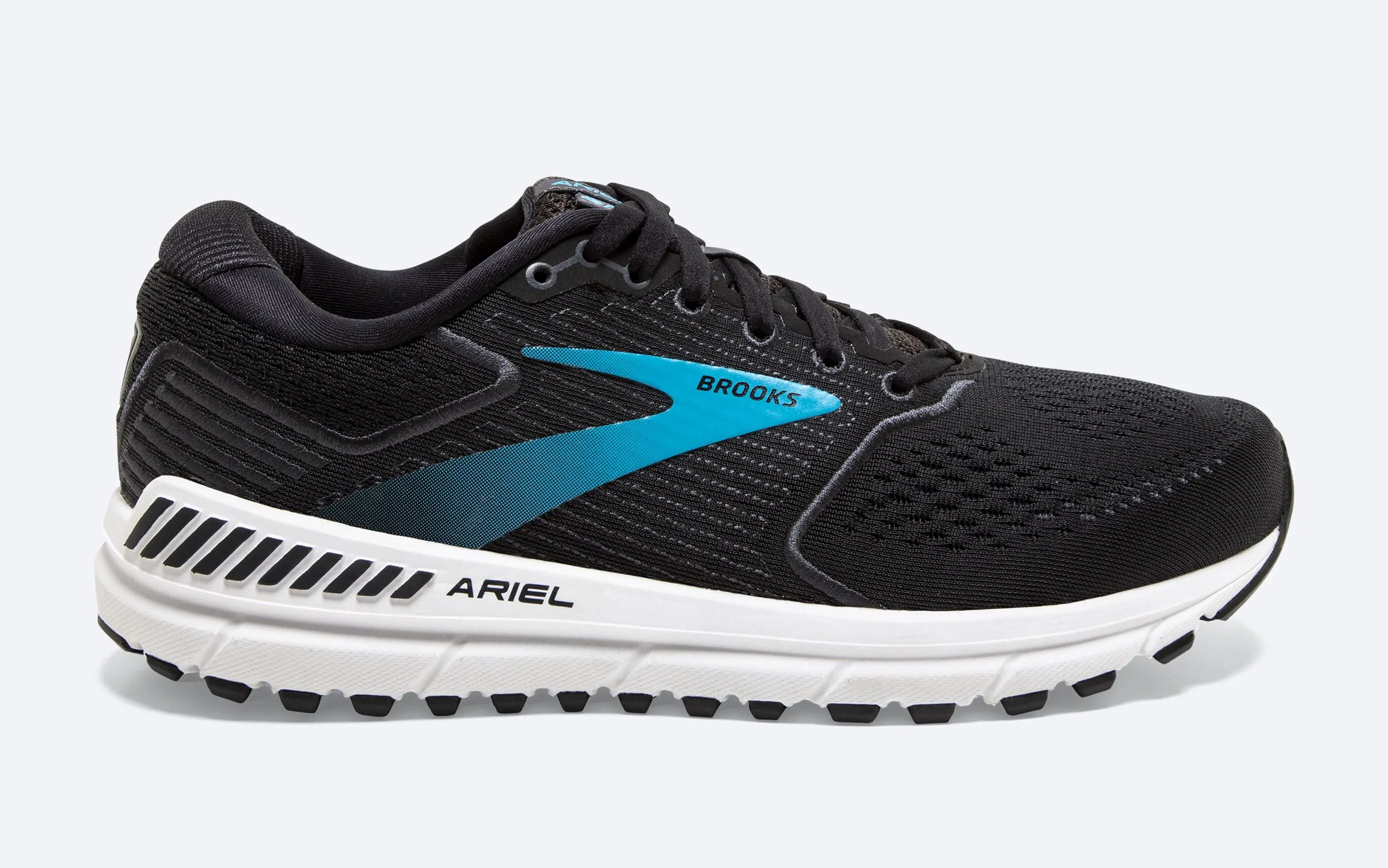 Brooks Womens Ariel 20 Wide- Black/Ebony/Blue (1203151D064)