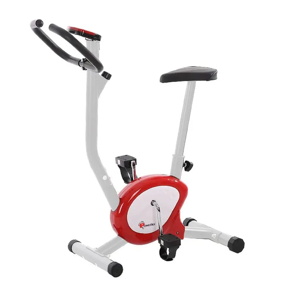 BU-200-NX121 Premiun Upright Exercise Bike for Home Use |HDR foam grip |Comfortable Cusion Seat |Adjustable Height |Exercise Cycle?Max User Wt.100kg |1 PC Crank ?