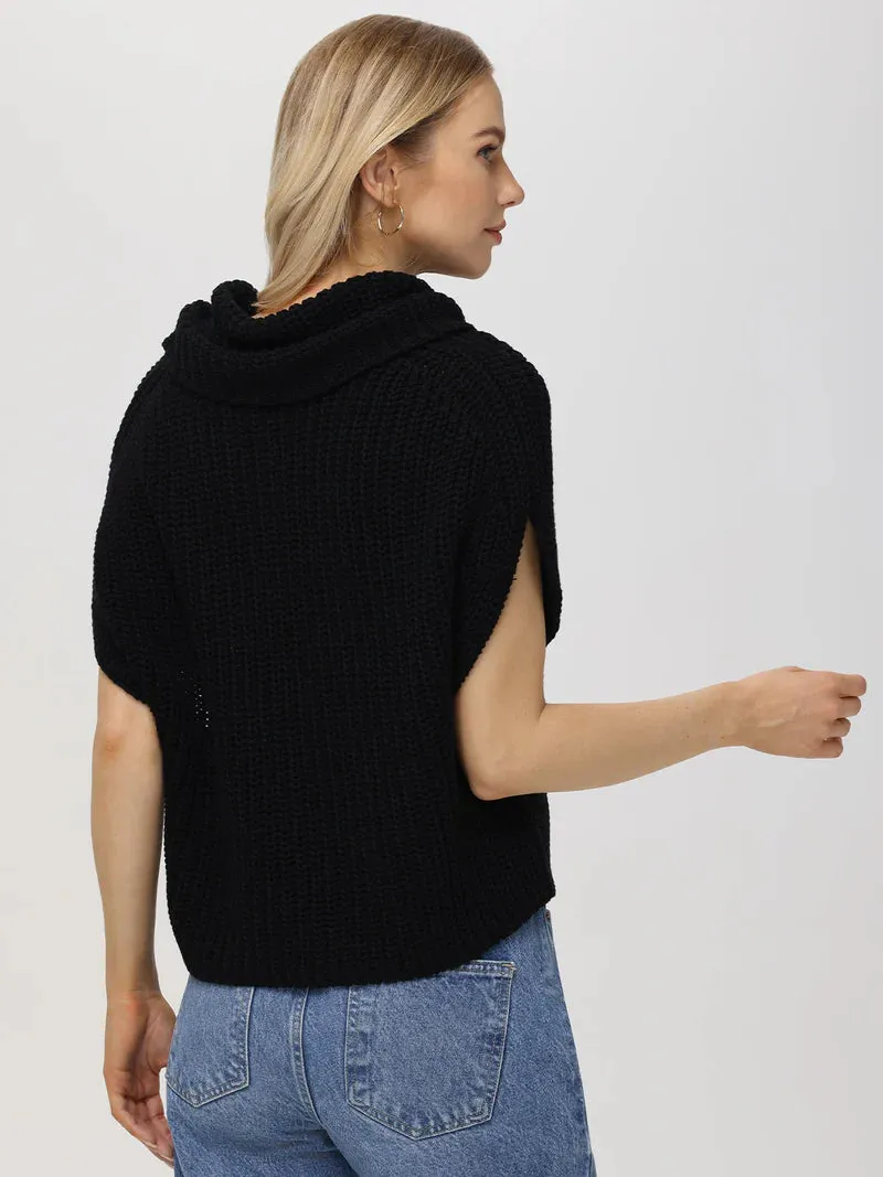 Cate Sleeveless Turtleneck Sweater