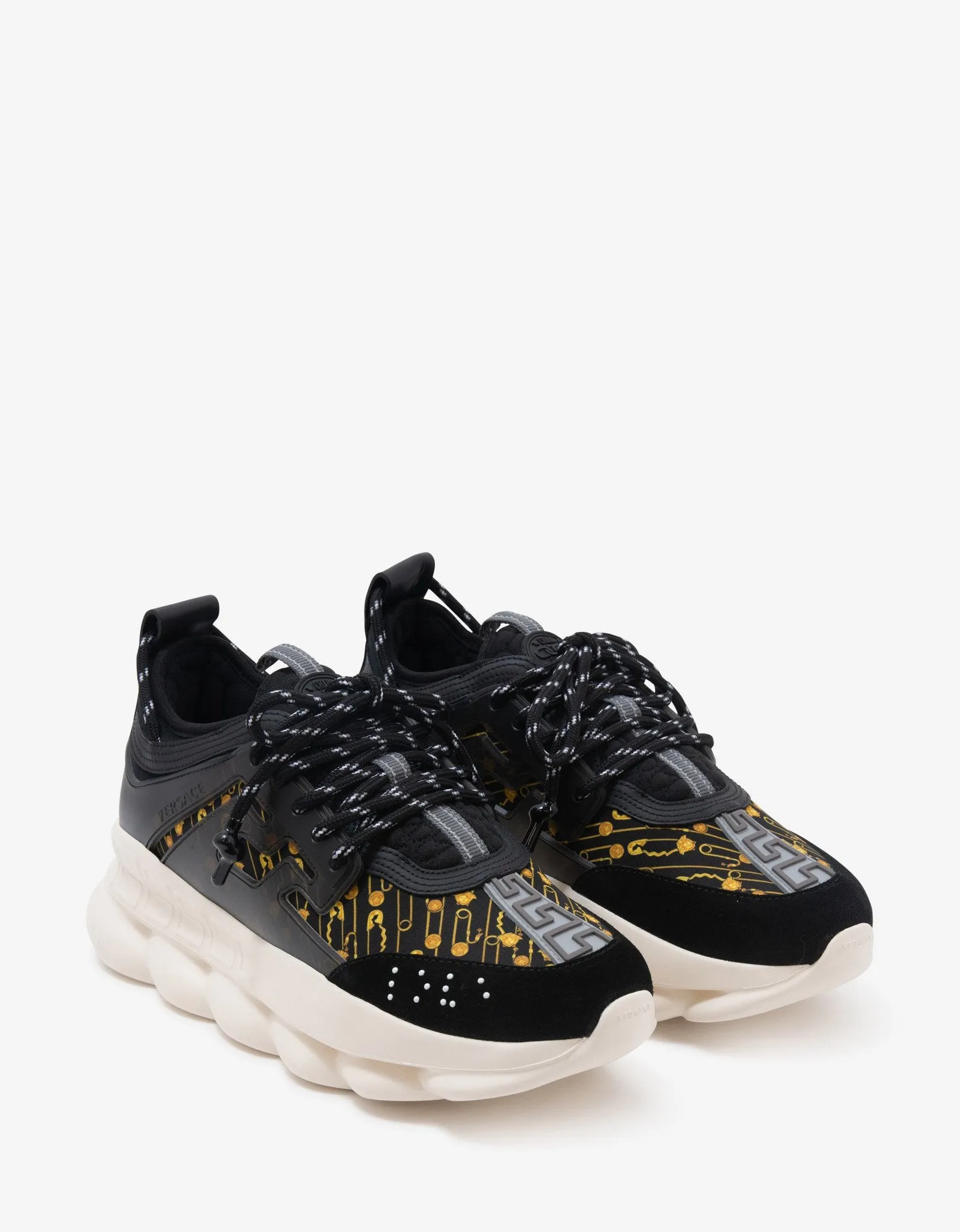 Chain Reaction Safety Pin Print Trainers