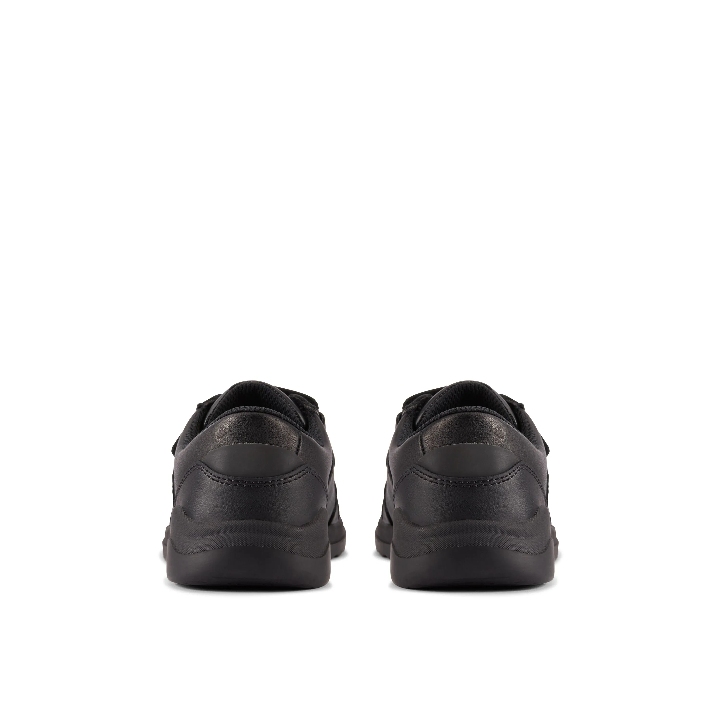 Clarks Daze Step 2 K Boys Black School Shoes