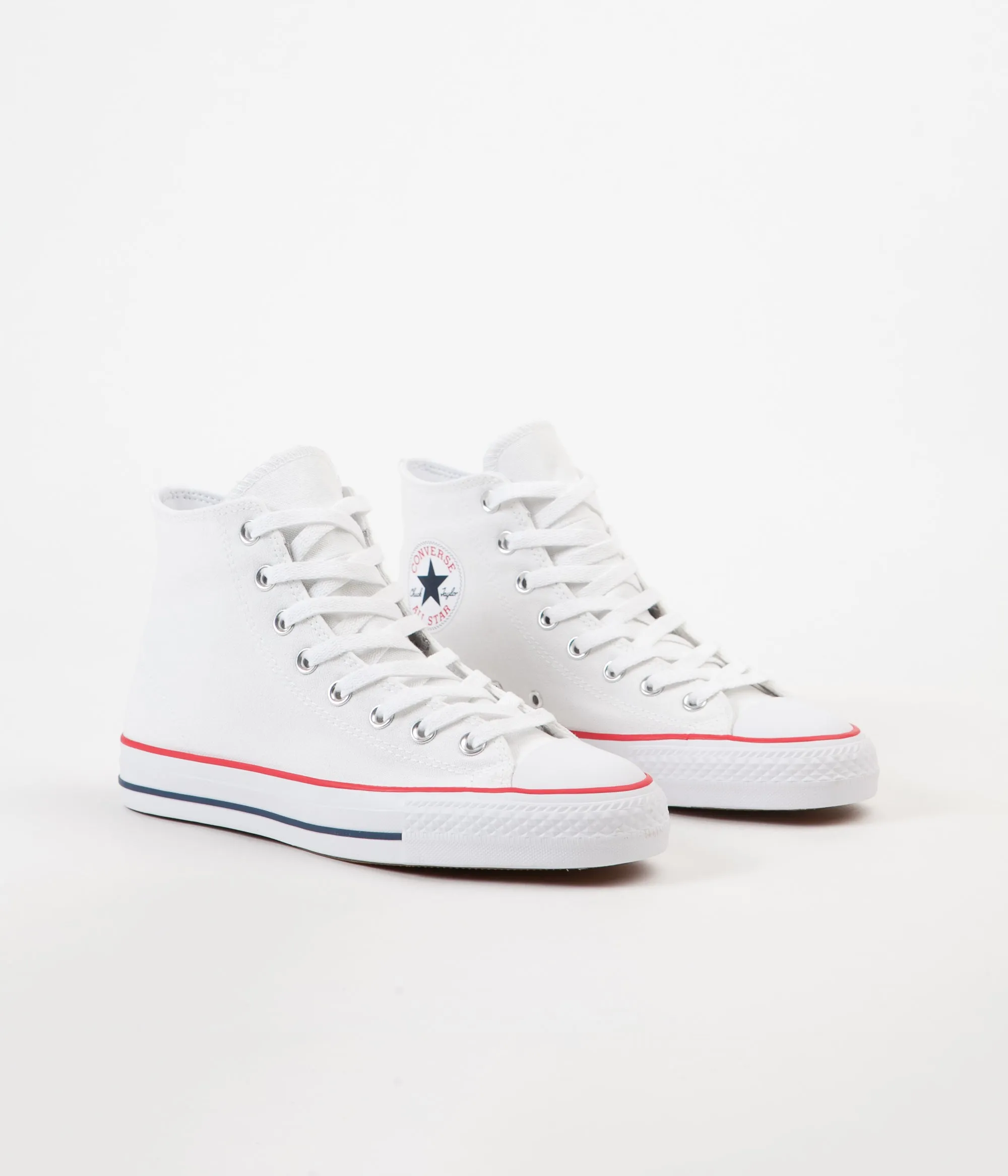 Converse CTAS Pro Hi Shoes - White / Red / Insignia Blue