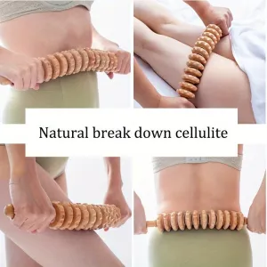 Curved Wood Massage Roller Tools for Cellulite  Muscle Relief