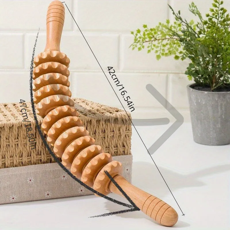 Curved Wood Massage Roller Tools for Cellulite  Muscle Relief