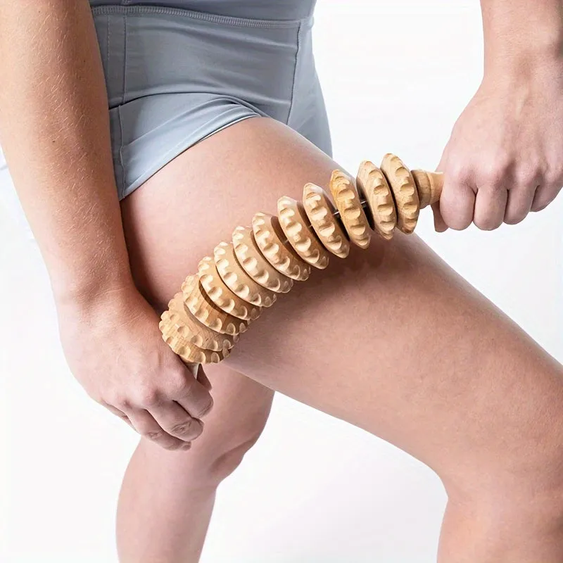 Curved Wood Massage Roller Tools for Cellulite  Muscle Relief