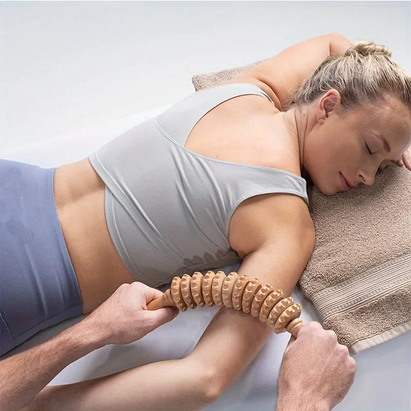 Curved Wood Massage Roller Tools for Cellulite  Muscle Relief