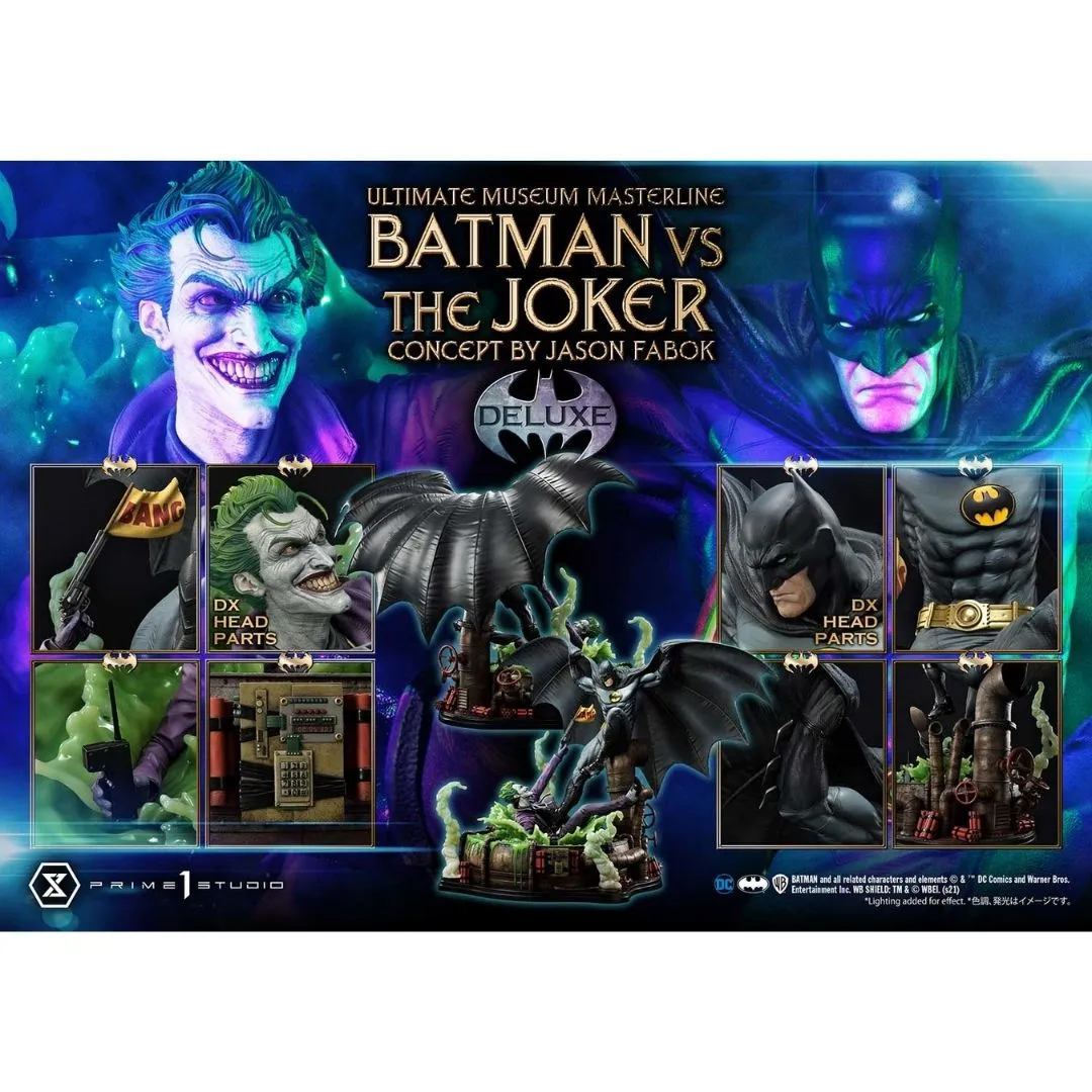 DC Comics Batman Vs The Joker (Jason Fabok) Deluxe Version Figure by Prime1 Studios