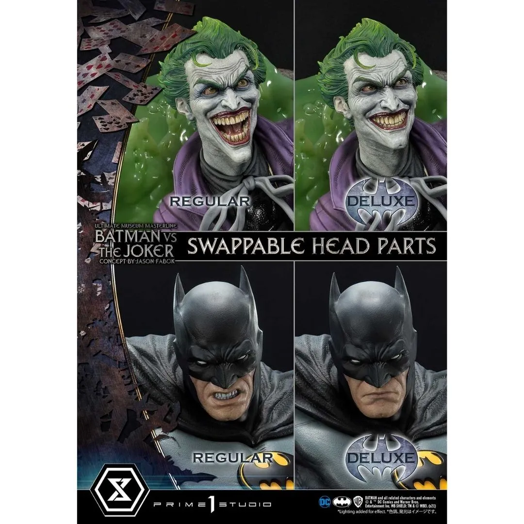 DC Comics Batman Vs The Joker (Jason Fabok) Deluxe Version Figure by Prime1 Studios